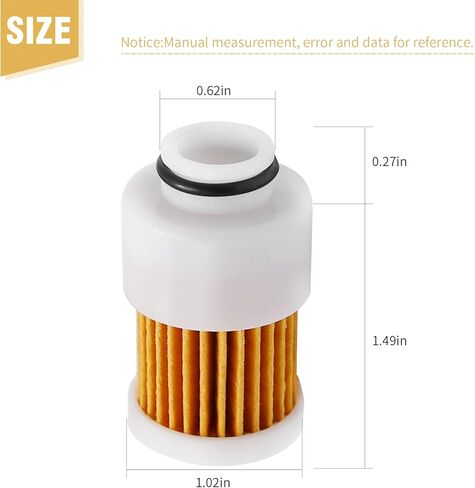 68V-24563-00-00 Fuel Filters Replacement for Mercury 881540 Sierra 18-7979 Yamaha 4 Stroke Outboard 50HP 60HP 75HP 90HP 115HP Motors, Pack of 4 in Saudi Arabia