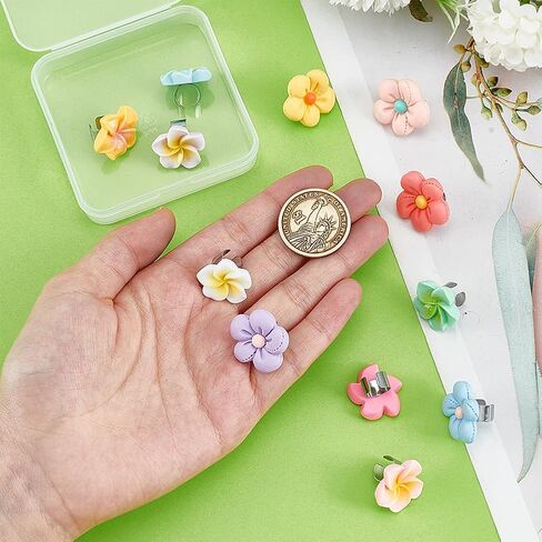 Olycraft 12pcs 12 Styles Flower Metethoscope Charms 0.6 inch metethoscope tag metghoscope name tag tag charms leghoscope charm jarm accessories for doctor nurs in Saudi Arabia