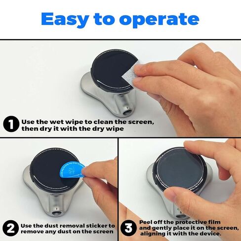 2 حزمة شاشة شاشة زجاجية مقسّمة لـ EKO Core 500 ™ الطبيعي الرقمي ، واقي شاشة خالية من الفقاعات الخالية in Saudi Arabia