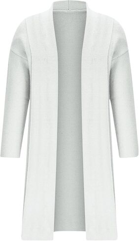 Womens Long Cardigan Sweaters Chunky Open Front Oversized Slouchy Knit Trendy Casual Coat in Kuwait