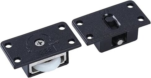Rollers Sliding Door Wheel Cupboard Pulley Hanging Wardrobes Furniture Bedroom/Wardrobe Doors(338 Plastic) in Saudi Arabia