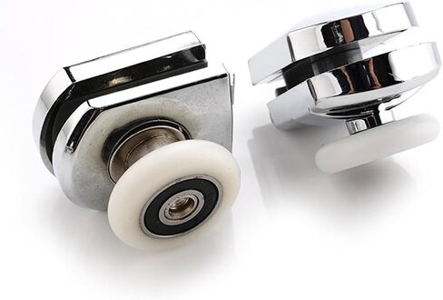 Runners Rubber Shower Wheels Stainless Steel Brass Shower Pulleys Replacement Door Rollers for Bathroom Fixture Hardware in Saudi Arabia