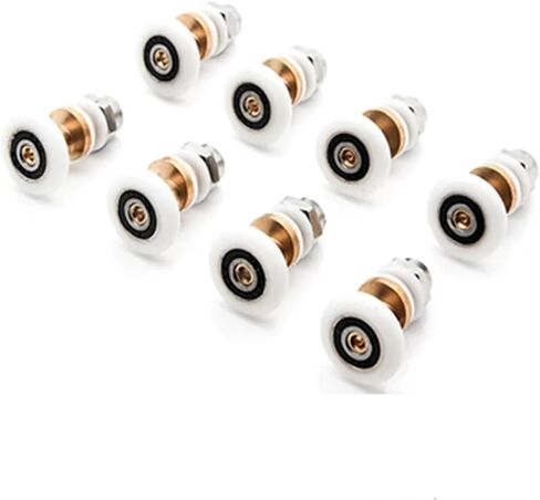 8 PCS 20/23/25/27mm Diameter Shower Glass Sliding Door Hanging Wheel Roller Bathroom Sliding Cabinet Eccentric Pulleys(25mm) in Saudi Arabia