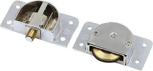 Door Rollers Stainless Steel Sliding Door Wheel Cupboard Pulley Hanging Wardrobes Furniture Bedroom Wardrobe Doors(338 Plastic) in Saudi Arabia