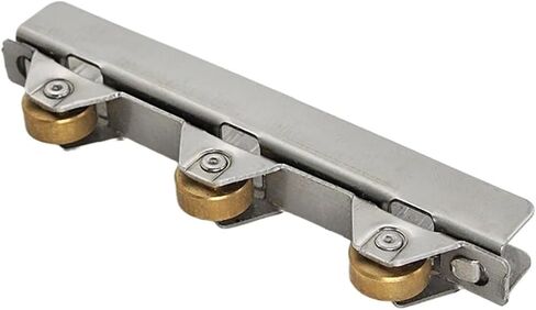 2 Pcs Copper Wheels Cabinet Glass Sliding Door Roller Clamp Pulley Wheel/for 10mm Glass Door Loading 40kg in Saudi Arabia