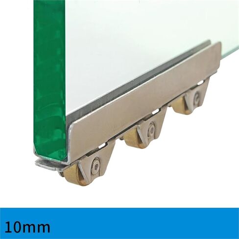 2 Pcs Copper Wheels Cabinet Glass Sliding Door Roller Clamp Pulley Wheel/for 10mm Glass Door Loading 40kg in Saudi Arabia