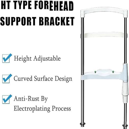 Optometry Chin Bracke, H Type Training Forehead Bracket, Ergonomic Forehead & Chin Support, 0-95mm Lift Adjustment, for Shops, Optometry Centers in Saudi Arabia