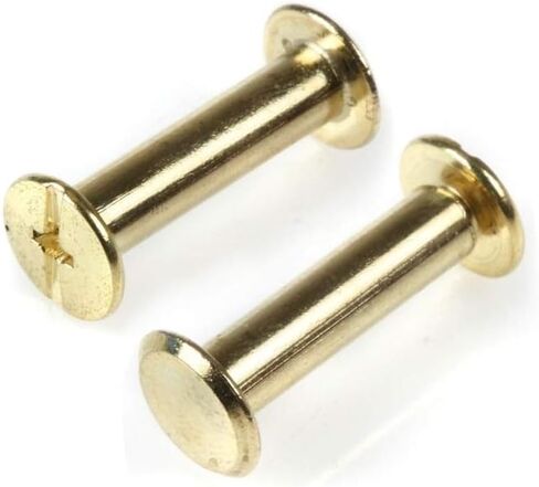 Rivets,Chicago Screws, 50pcs M54-125mm Copper Plated Binding Chicago Screws Nail Photo Album Binding Screw(40mm) in Saudi Arabia