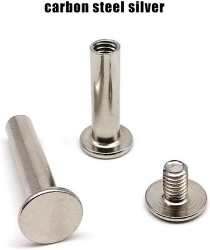 Rivets,Chicago Screws, 5pcs 304 A2-70 Stainless Steel Post Binding Screw Rivet Stud Nail Leather Bag Belt Photo(5x15mm) in Saudi Arabia