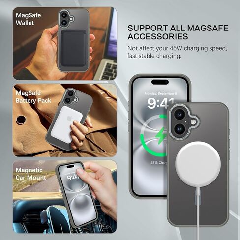 Bentoben متوافق مع iPhone 16 Plus Case لـ Magnetic iPhone 16 Plus Phone Case [متوافق مع Magsafe] in Kuwait