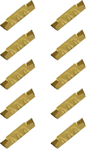 10pcs mgmn200-g (2mm) إدراج كربيد قطع الضيق ، وأخدود CNC يدرج قواطع لعمود MGEHR/MGIVR ، حامل أدوات محطات مخرطة مع طلاء صفراء CVD in Kuwait