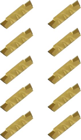 10pcs mgmn200-g (2mm) إدراج كربيد قطع الضيق ، وأخدود CNC يدرج قواطع لعمود MGEHR/MGIVR ، حامل أدوات محطات مخرطة مع طلاء صفراء CVD in Kuwait