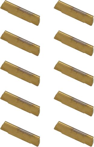 10pcs mgmn200-g (2mm) إدراج كربيد قطع الضيق ، وأخدود CNC يدرج قواطع لعمود MGEHR/MGIVR ، حامل أدوات محطات مخرطة مع طلاء صفراء CVD in Kuwait