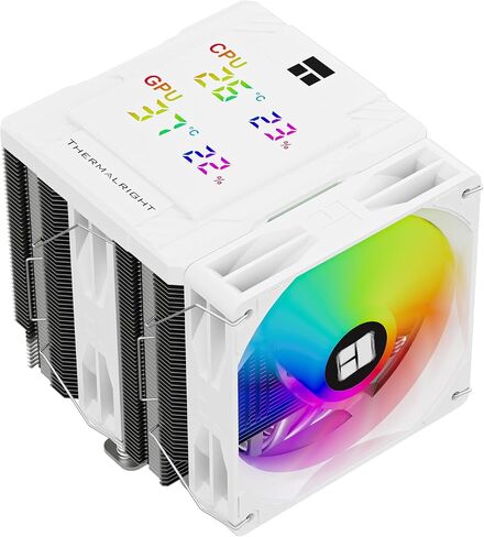 Thermalright Peerless Assassin 120 Digital Black CPU Cooler Air with 6X6mm Heatpipes, Magnetic Display Board Top Cover,Heatsink CPU Cooler, for AM4/AM5 and Intel lga1700/1851/1150/1151/1200 in Saudi Arabia
