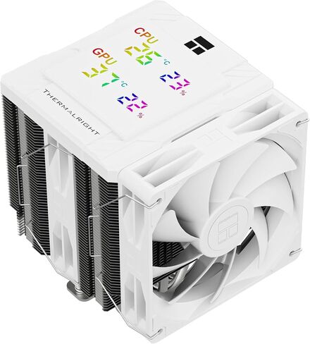 Thermalright Peerless Assassin 120 Digital Black CPU Cooler Air with 6X6mm Heatpipes, Magnetic Display Board Top Cover,Heatsink CPU Cooler, for AM4/AM5 and Intel lga1700/1851/1150/1151/1200 in Saudi Arabia