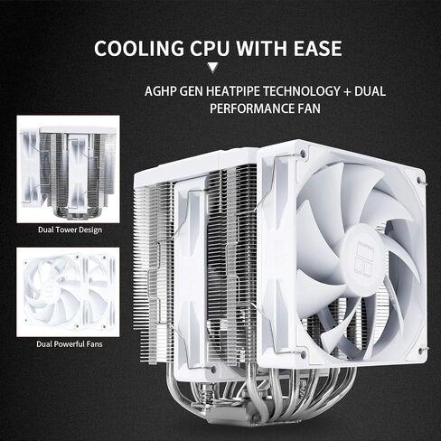 Thermalright Peerless Assassin 120 Digital Black CPU Cooler Air with 6X6mm Heatpipes, Magnetic Display Board Top Cover,Heatsink CPU Cooler, for AM4/AM5 and Intel lga1700/1851/1150/1151/1200 in Saudi Arabia