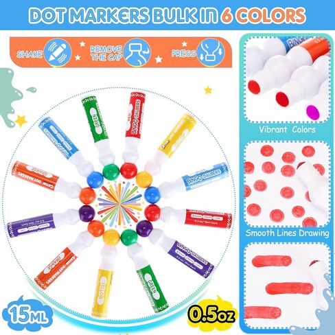 Crtiin 204 Pack Bingo Game Cards and Bingo Daubers Set Includes 180 Disposable Paper Game Sheets, 24 Mixed Colors Dot Markers Party Supplies for Card Games Activity Family Gathering Night in Saudi Arabia