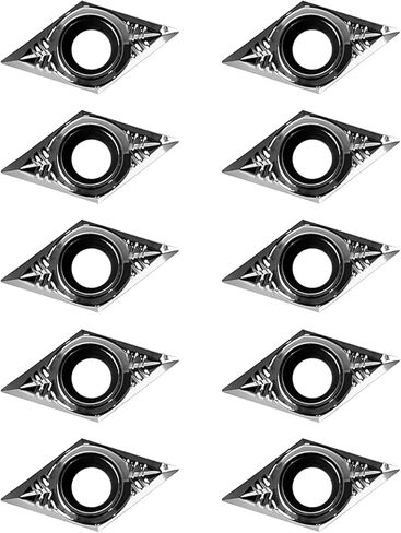 10pcs DCGT21.51 DCGT070204 Carbide Tranning Fors for Aluminium ، undaction intern inserts ، إدراج مخرطة CNC لقطع الألومنيوم in Kuwait