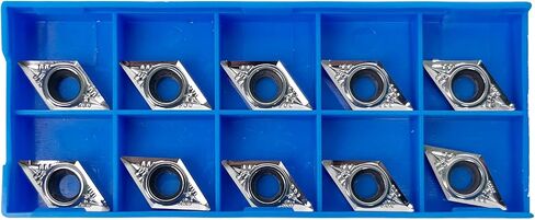 10Pcs DCGT21.51 DCGT070204 Carbide Turning Inserts for Aluminum, Replacement Turning Inserts Cutting Tools, CNC Lathe Carbide Inserts for Cutting Aluminum in Saudi Arabia