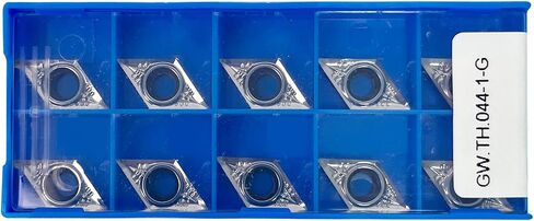 10Pcs DCGT21.51 DCGT070204 Carbide Turning Inserts for Aluminum, Replacement Turning Inserts Cutting Tools, CNC Lathe Carbide Inserts for Cutting Aluminum in Saudi Arabia