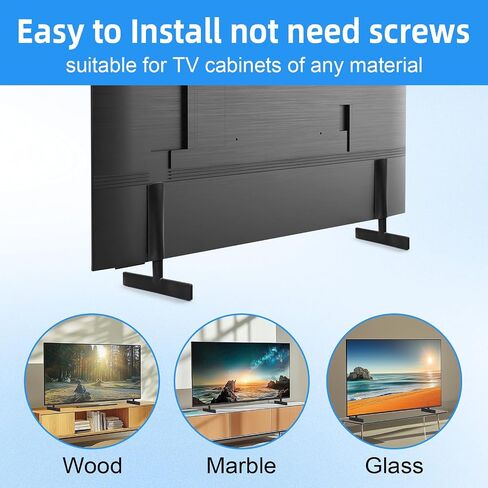 For Samsung TV Legs Replacement - TV Stand Legs,samsung tv feet for 50’’ 55’’ 58’’TV UN50TU7000FXZA UN50TU700DFXZA UN55TU7000FXZA UN55TU700DFXZA UN58TU7000FXZA UN58TU700DFXZA Only for Models We Listed in Saudi Arabia