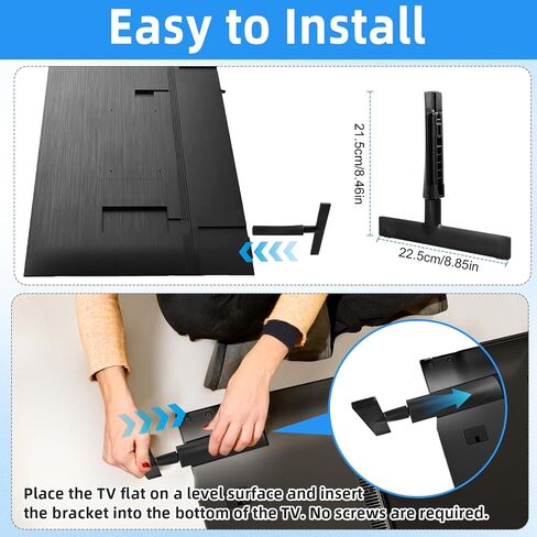 For Samsung TV Legs Replacement - TV Stand Legs,samsung tv feet for 50’’ 55’’ 58’’TV UN50TU7000FXZA UN50TU700DFXZA UN55TU7000FXZA UN55TU700DFXZA UN58TU7000FXZA UN58TU700DFXZA Only for Models We Listed in Saudi Arabia