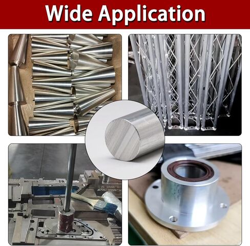 1 pcs 6061 Aluminum Round Rod 3/4"(19mm) Diameter x 12"(305mm) Length Aluminum Rod Lathe Rod for DIY Craft in Saudi Arabia