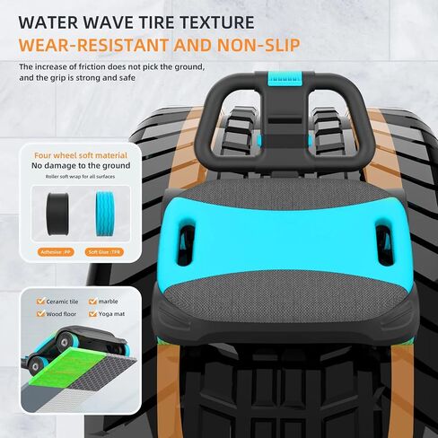 Fiamermor 2025 AB Roller Wheel - 4 عجلة كوع تدعم عجلة البطن التلقائي التلقائي في البطن حرق الدهون فقدان الوزن معدات التدريب الأساسية المنزل/الصالة الرياضية in Kuwait