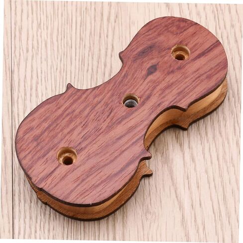 TOYANDONA Violin Wall Mount Hanger with Protective Padding Elegant Red Wood Finish for Home and Studio Securely Supports Violin Decoration for Music Lovers in Kuwait