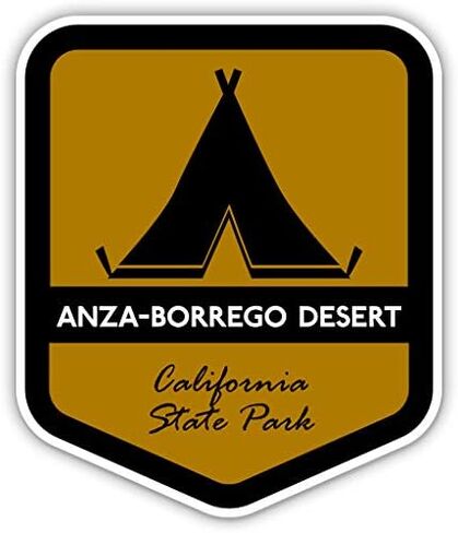 Squiddy Anza-Borrego Desert State Park California - Vinyl Sticker Decal for Phone, Laptop, Water Bottle (3" high) in Saudi Arabia