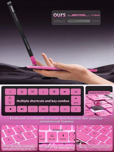 Keyboard Case for iPad Pro 11-inch (M4, 2024), Transparent Cyberpunk Shell, 360° Rotating Multi-Touch Trackpad, 7-Color Backlit Keyboard, Type-C Charging,Snow White in Kuwait