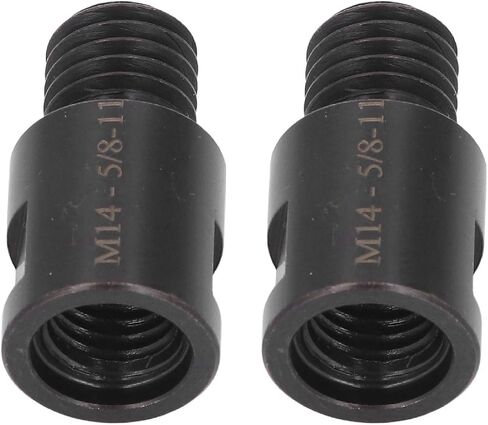 Aramox Angle Grinder Interface Connector Adapter Compact Design, Hard Material, 2Pcs for Stone Hole Saw and Chain Saw Wheel Applications (M14 Male to 5/8in-11 Female) in Saudi Arabia