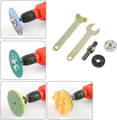 Multiple Use Electric Drill Adapter Power Tool Suitable for Angles Grinder Conversion Cutting Disc Attachments Polishing in Saudi Arabia