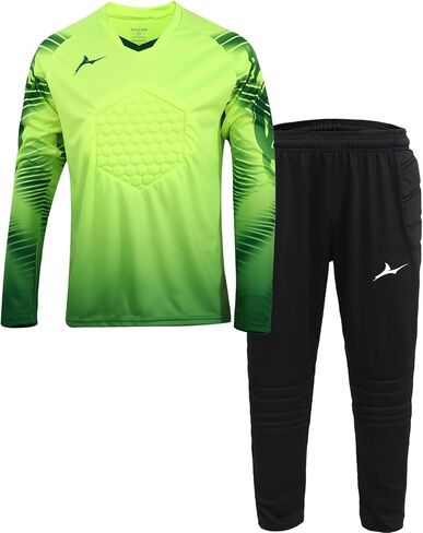 حارس مرمى جيرسي وسروال مجموعة للبالغين والأطفال ، حارس مرمى كرة القدم الطويل الأكمام in Kuwait