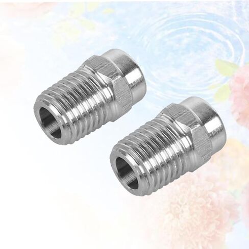 High Pressure Fan Nozzle, Flat Fan Nozzle 304 Stainless Steel 65 Degrees Multiple Orifice Thread Pack of 5 or 10,10pcs(No.20: 1/4,10pcs) in Saudi Arabia
