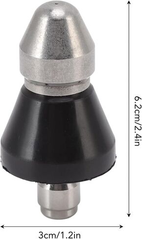 G1/4 Sewer Pipe Cleaning Nozzle,Stainless Steel Pressure Sewer Jetter Nozzle for Pipe Unclogger Cleaning Accessories in Saudi Arabia