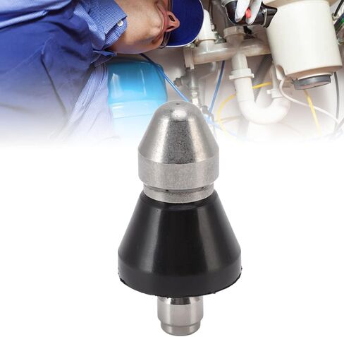 G1/4 Sewer Pipe Cleaning Nozzle,Stainless Steel Pressure Sewer Jetter Nozzle for Pipe Unclogger Cleaning Accessories in Saudi Arabia