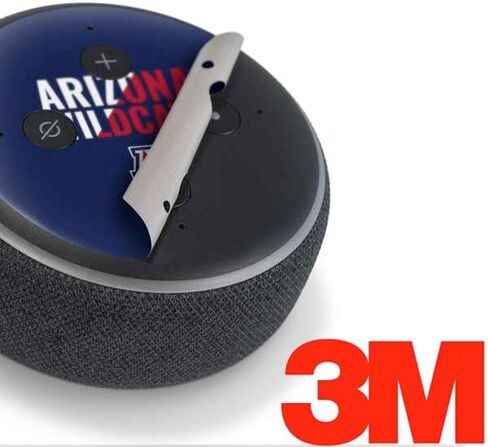 Skinit Decal Audio Skin Compatible with Amazon Echo Dot 3 - Officially Licensed University of Arizona Wildcats Logo Split Blue Design in Saudi Arabia