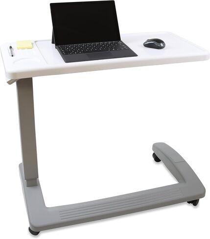 Overbed Table and Hospital Bed Table - Table with Wheels - Over The Bed Table for Home Use and Hospital, Bedside Table with Wheels, Over Bed Desk, Over Bed Table with Wheels in Saudi Arabia