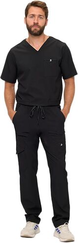 Natural Uniforms Mens Stretch Multi-Pocket Cargo Scrub Set in Saudi Arabia