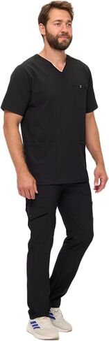 Natural Uniforms Mens Stretch Multi-Pocket Cargo Scrub Set in Saudi Arabia