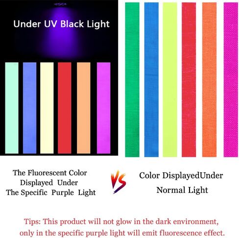Neon Tape UV Blacklight Glow Glow -5 Colour in Kuwait