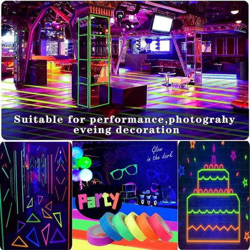 Neon Tape UV Blacklight Glow Glow -5 Colour in Kuwait