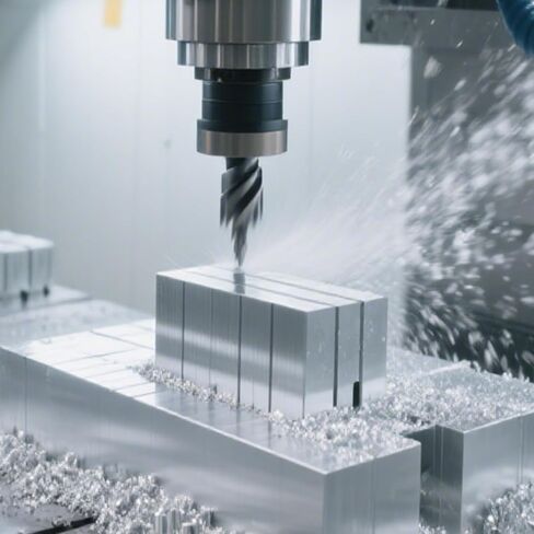 JEUIHAU 6 PCS 1 x 2 x 4 Inch Square Aluminum Bar, Aluminum Block 6061 Flat Bar Block for Milling Lathe Work in Saudi Arabia