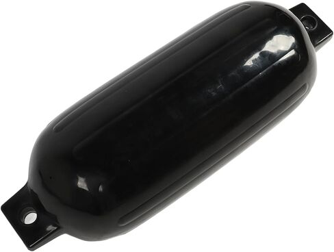 مصدات القوارب قابلة للنفخ تأثير العوامات الصدفة البحرية الأسود مع الحبال لقوارب الصيد اليخوت 4pcs PVC 4.5x16 بوصة in Saudi Arabia