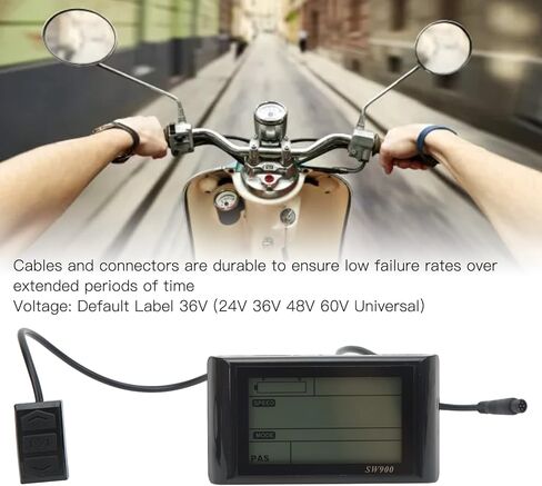 Ebike LCD Display, Electric Bicycle LCD Display Electric Scooter Sw900 LCD Display Meter with Waterproof Connector, EIMSOAHr0kic9qfx7 in Saudi Arabia