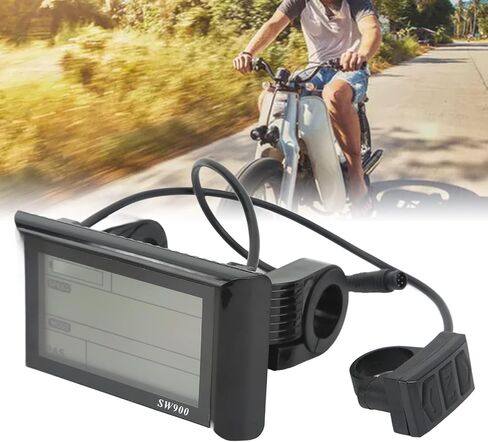 Ebike LCD Display, Electric Bicycle LCD Display Electric Scooter Sw900 LCD Display Meter with Waterproof Connector, EIMSOAHr0kic9qfx7 in Saudi Arabia