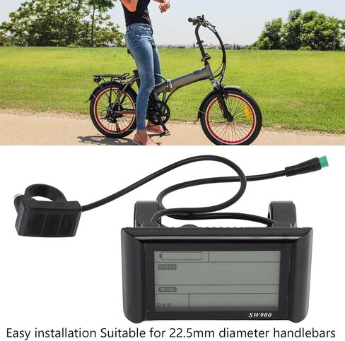 شاشة LCD للدراجة الكهربائية -5 دبوس SW900 لوحة تحكم في عداد البطارية الذكية المقاومة للماء مع تتبع استهلاك الطاقة في الوقت الفعلي ، للدراجات الإلكترونية وملحقات المقاومات الدراجات البخارية in Saudi Arabia
