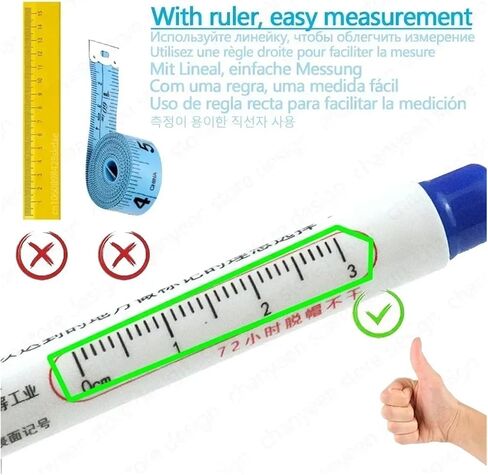 علامات رأس NIB CAARLA ثقب عميق طويل NIB SCRIBER 5-50PCS ماء 2 سم in Kuwait