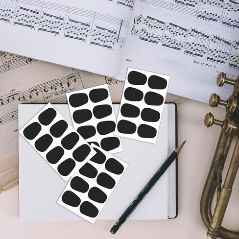 32pcs السيليكون ساكس فم الفم و Clarinet وسادات لسان حال - ساكسفون الكلارينيت ، لاصق ذاتي للموسيقيين المبتدئين - أسود in Saudi Arabia